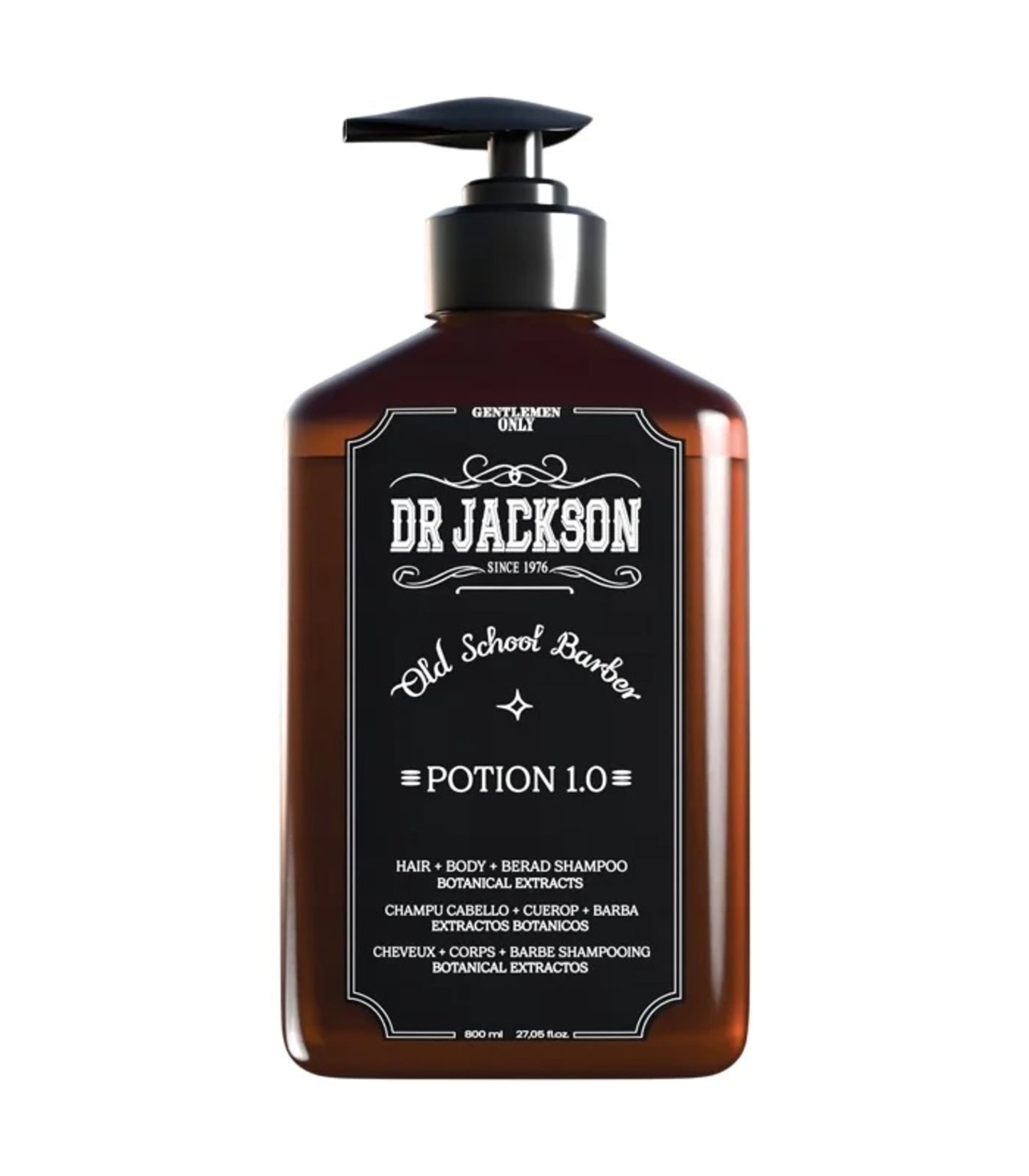 Dr Jackson Potion 1.0 Tonizējošs Šampūns Matiem, Bārdai un Ķermenim