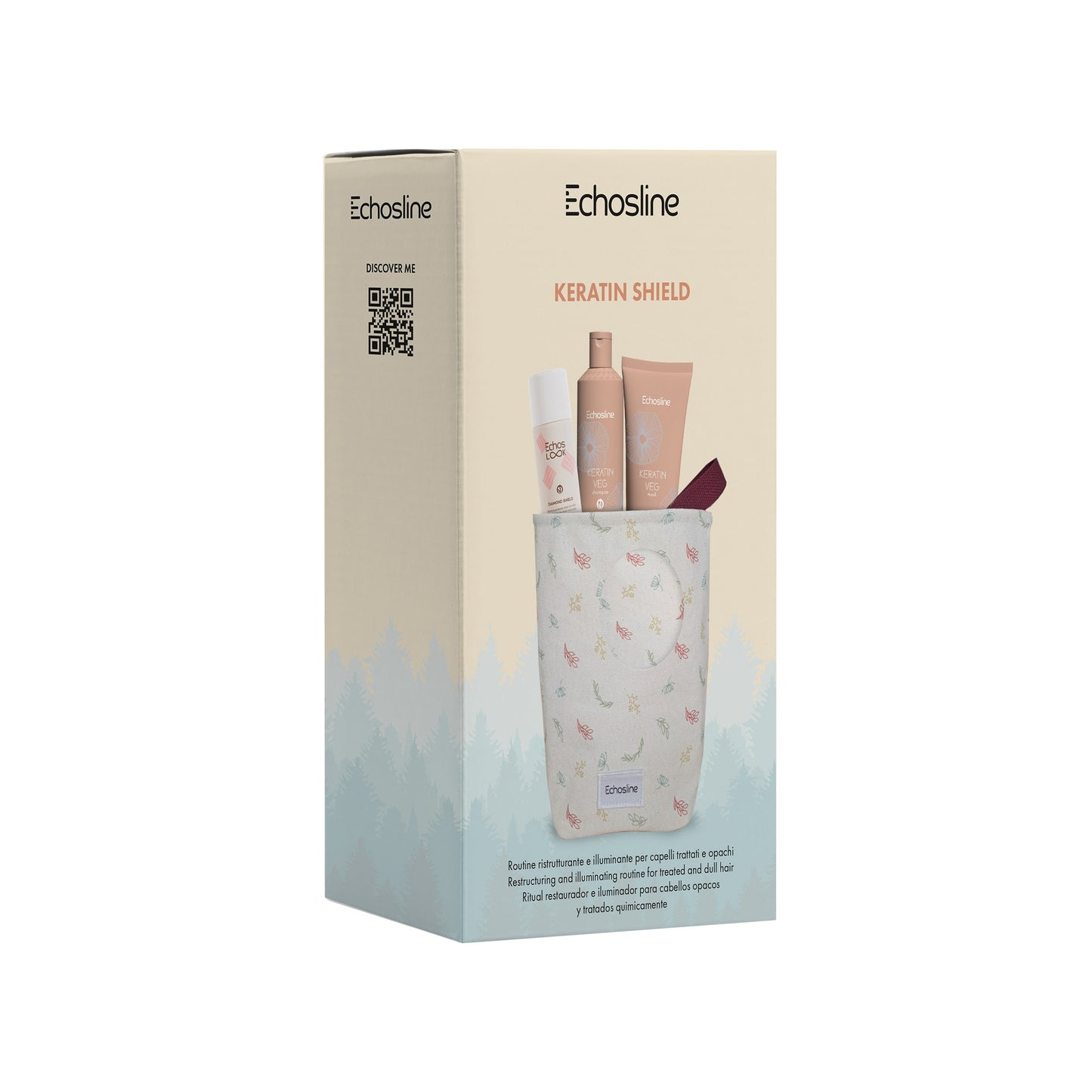 Echosline Keratin Shield - atjaunojošs matu kopšanas komplekts